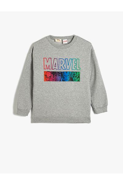 Koton Licencovaná mikina Marvel Cotton Blend Crew Neck