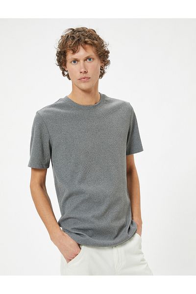 Koton Basic Short Sleeve Crew Neck Slim Fit T-Shirt