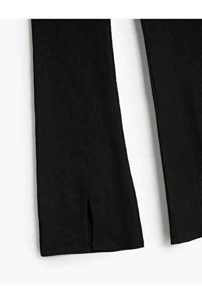 Koton Basic İspanyol Paça Pantolon Beli Lastikli