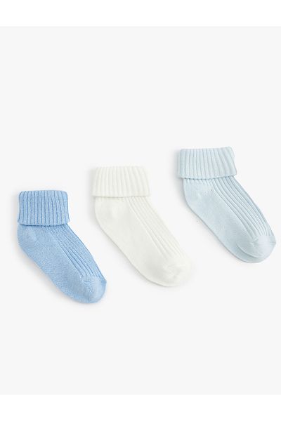 Koton Set de bază de 3 șosete din bumbac - Multicolor