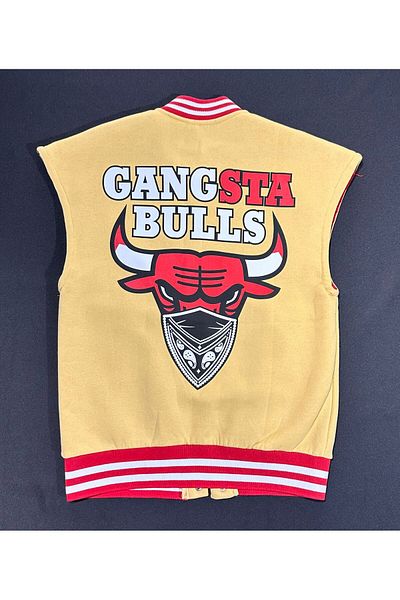 Plus Eighteen Yellow Vest - 23 Bull Head Printed