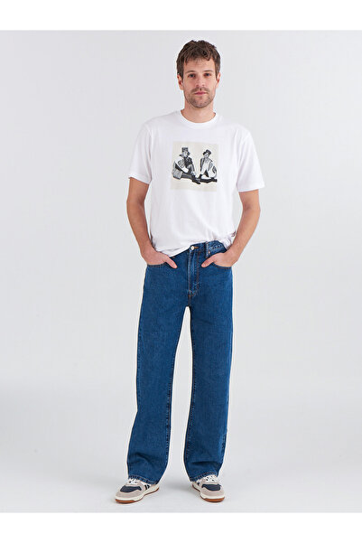 GAP Erkek Mavi Loose Washwell™ Jean Pantolon