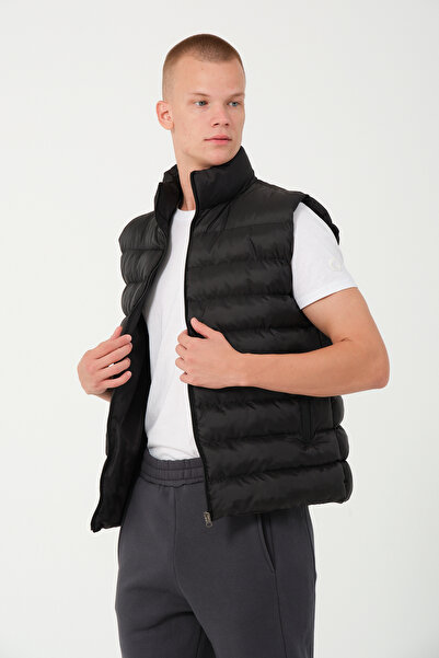 Bonesti Men's Puffer Vest Black