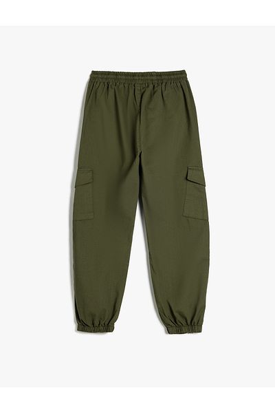 Koton Cargo Jogger Παντελόνι με Τσέπες - Δέσιμο στη μέση
