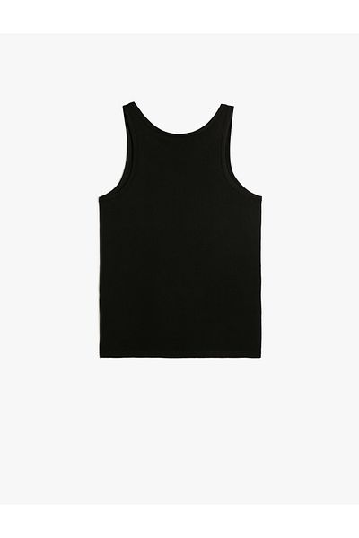 Koton Basic Ujjatlan Ujjatlan Tank Top U Nyakú pamut
