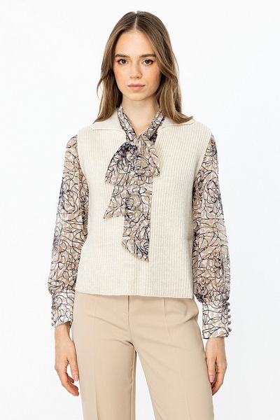 ON Beige Colored V-Neck Sweater