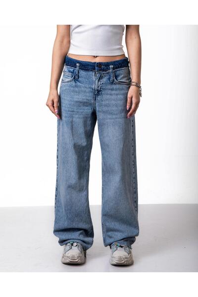 HAİHOLA Belt Detail W-Blue Jean