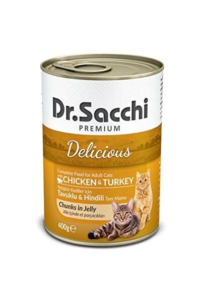 Dr. Sacchi Dr.sacchi Tavuk Ve Hindili Yetişkin Konserve Kedi Maması 400 gr - ...