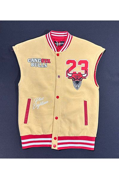 Plus Eighteen Yellow Vest - 23 Bull Head Printed