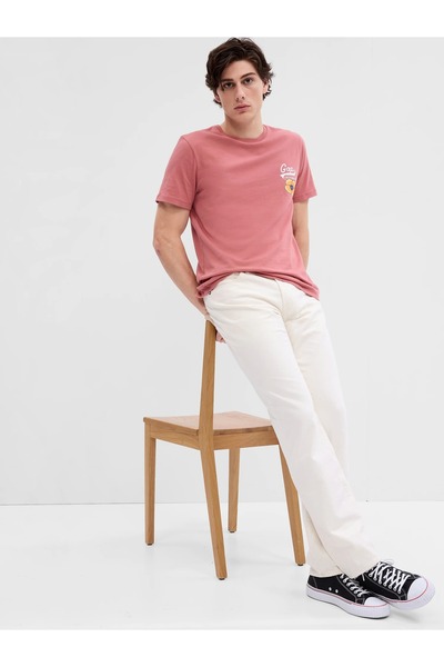 GAP Erkek Krem Straight Washwell™ Jean Pantolon