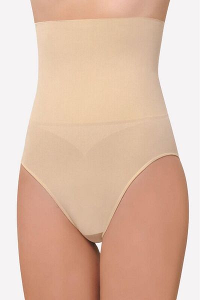 Cooqpoo Size S-M-L-Xl Seamless Slip Abdominal Corset - Nude