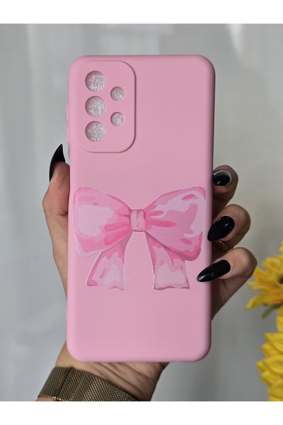 Samsung Galaxy A23 Compatible Velvet Launch Ribbon Printed Case