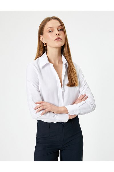 Koton Long Sleeve Regular Fit Classic Shirt