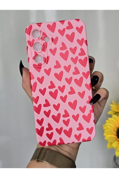 Magic Ring Samsung Galaxy A35 Compatible Velvet Inside Launch Heart Printed Case