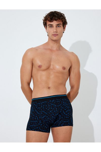 Koton Βαμβακερό Σετ Boxer 3 τεμαχίων - Σλόγκαν εμπριμέ και πολύχρωμο