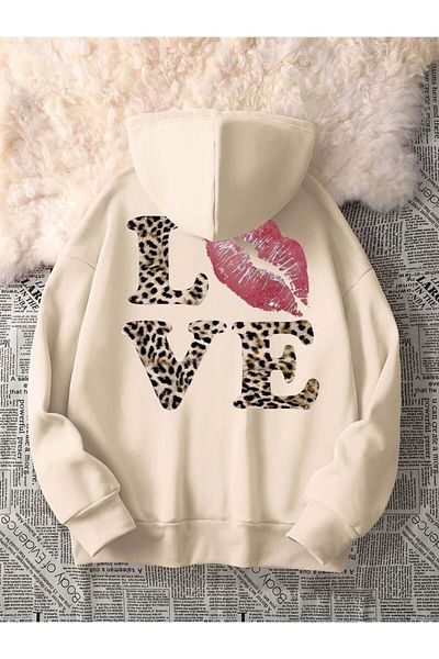 seda ΦΟΥΤΕΡΦΟΥΤΕΡ ΜΕ ΚΑΠΟΥΤΣΟ LOVE TEXT PRINTED