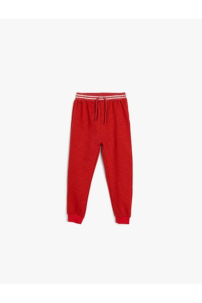 Koton Cotton JoggEr SwEatpants - RibbEd with Waist TiEs