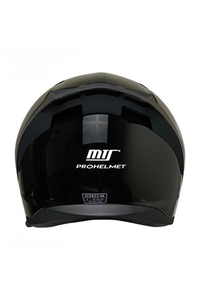 MTS M-201-SNAKE PARLAK SİYAH GÜNEŞ VİZÖRLÜ KASK