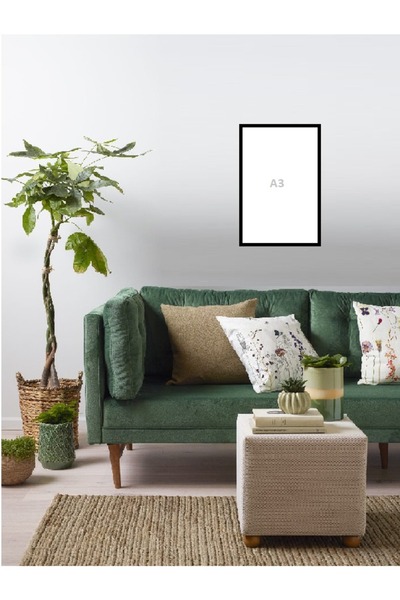 skydem 6 Adet 30x42 (A3) Ebatlarında Çerçeve Seti Siyah