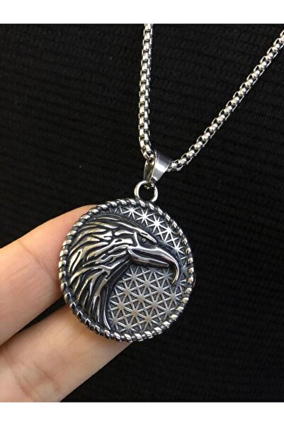 vogutima jewelery&silver by timuçin mavili Eagle Motif Bjk Men's Steel Necklace • in Light Box • for Lover • for Wife • for Dad • for Friend Necklace