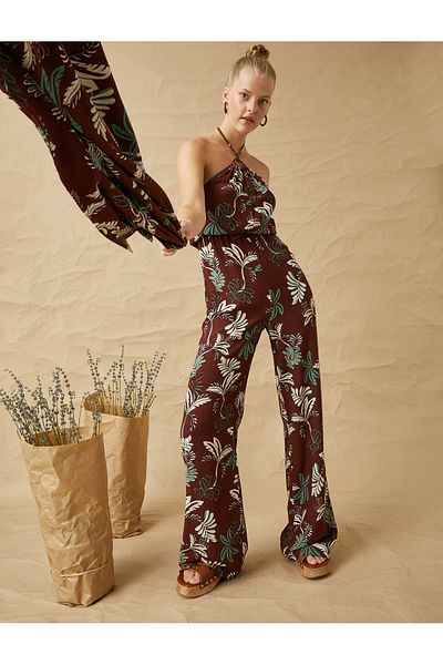 Koton Neckholder-Overall mit Ringdetail