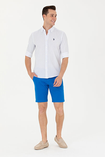 U.S. Polo Assn. Erkek Mavi Uzun Kollu Gömlek 50279425-VR036