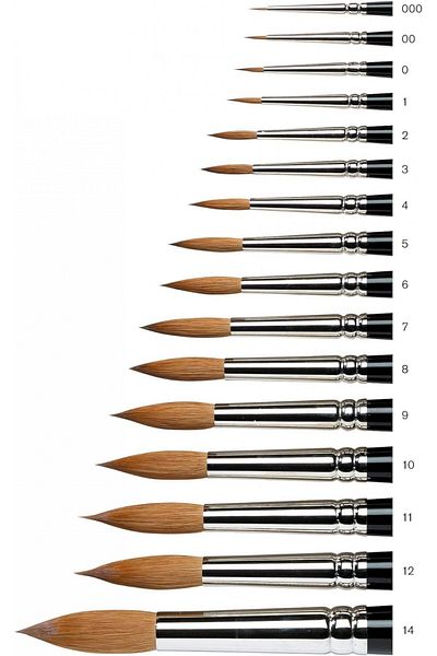 Winsor Newton Series 7 Kolinsky Samur Yuvarlak Fırça, N:0