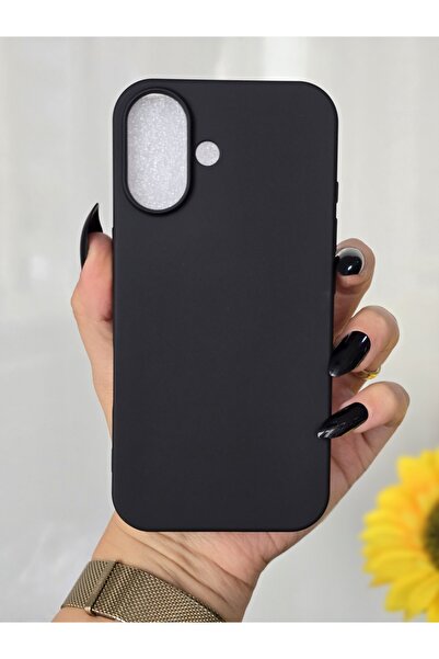 Magic Ring حافظة هاتف سوداء متوافقة مع هاتف آيفون 16