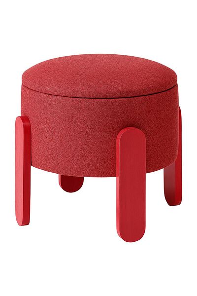IKEA Cushion, Pouf with Storage Eyes, Diameter: 44 cm Height: 41 cm