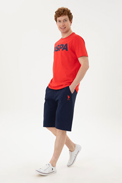 U.S. Polo Assn. Erkek Lacivert Örme Şort 50279619-VR033