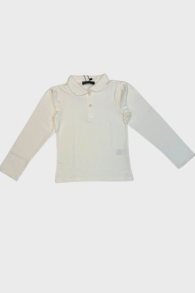 Woorage White Embroidered Collar Badi