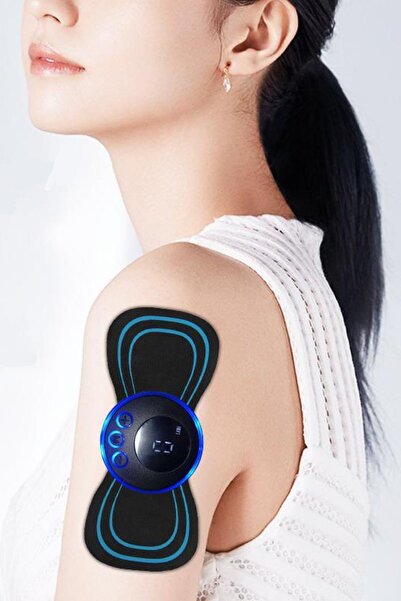 Genel Markalar Kas Rahatlatıcı Mini EMS Masaj Bandı – 8 Farklı Mod ve LCD Ekranlı Şarjlı Elektrikli Kas Stimülatörü