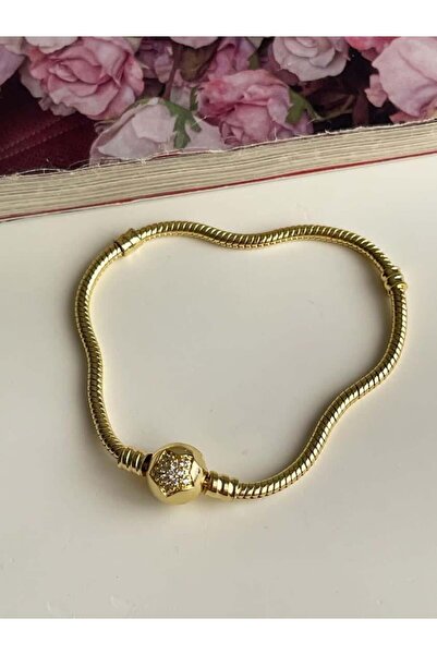 Koprinaco Özel Kaplama Gold Yıldızlı Kelepçe Bilezik