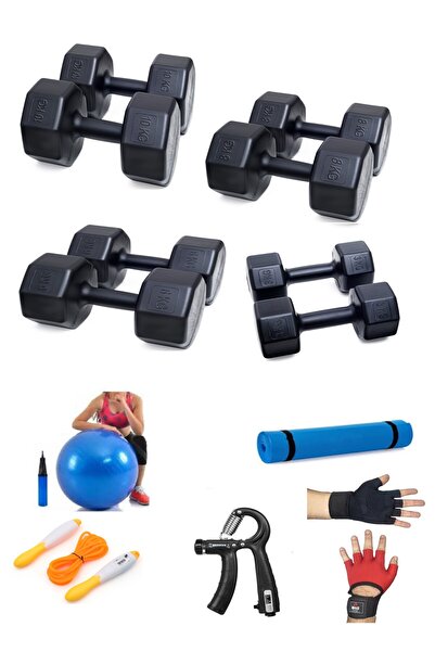 Besinistanbul PS SPOR 4 SET DAMBIL 3 KG X 2 AD. 6 KG X 2 AD. 8 KG X 2 AD. 10 ...