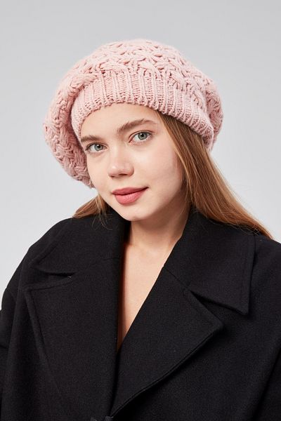 derikem Women's Winter Stylish Knitwear Painter Knitted Beret