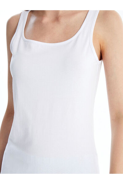 LC Waikiki Lw - Women's Square Collar Plain Tank Top