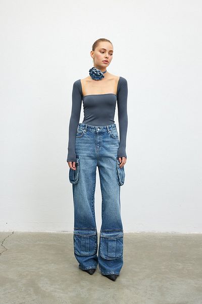alenmoda Square neck top - Limited edition