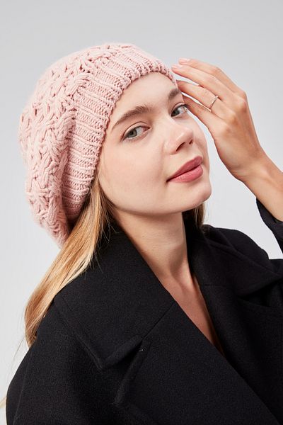 derikem Women's Winter Stylish Knitwear Painter Knitted Beret