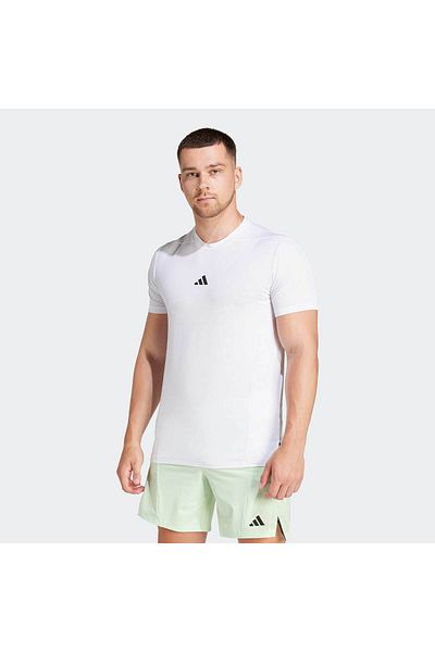 adidas Ανδρικό λευκό T-shirt προπόνησης