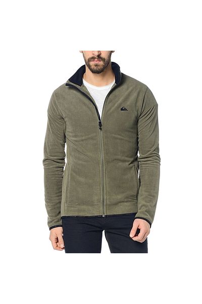 Quiksilver Mission Fz Men's Green Fleece Jacket Men's Fleece Jacket Eqyft03162