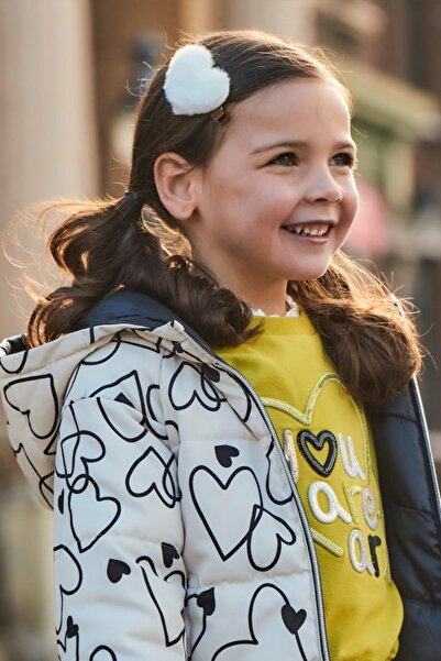 MAYORAL Двустранно палто за момиче с форма на сърце - Черно