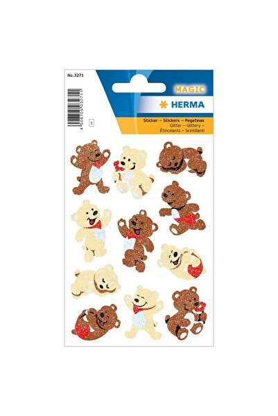 Herma دببة سحرية لامعة لامعة - ملصق