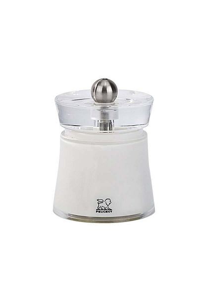 Peugeot 8cm White Acrylic Bali Salt Mill