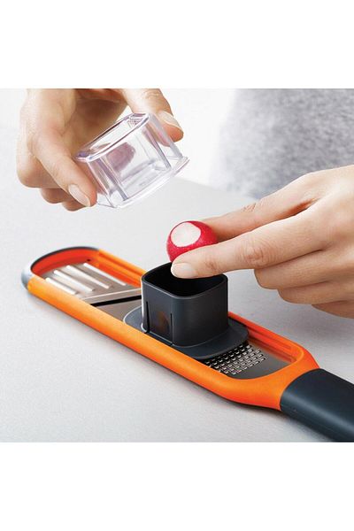 Joseph Joseph Jj Handi-Grate 2 in 1 Mini Grater and Slicer - Orange