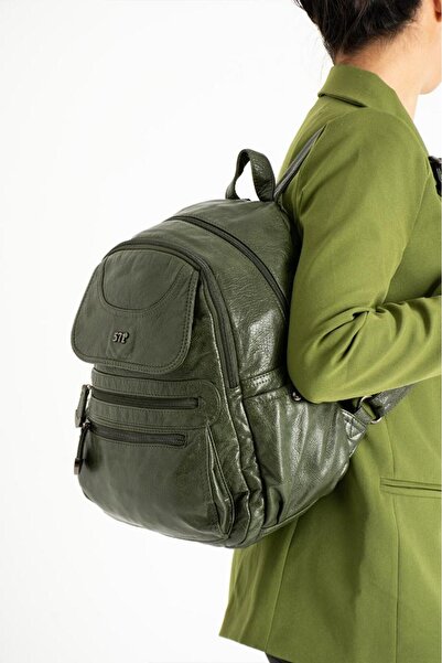 Baginn Y.S. Koža Žene srednje veličine Ranac Vegan Koža Torba Veličina 30*25 ...