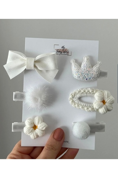 My Baby's World Set de catarame mixte pentru copii/bebe de culoare albă