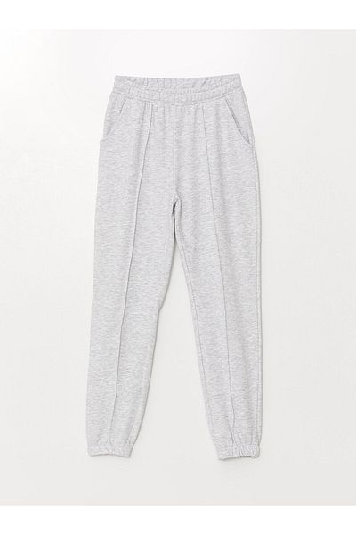LC Waikiki Pantaloni de sport Jogger pentru fete LCW - Pachet de 2 cu talie elastică