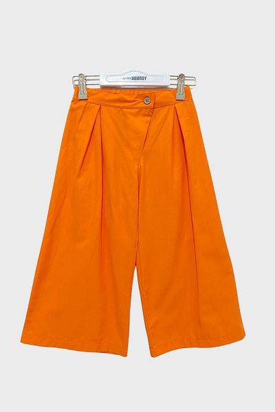 Çikoby Orange Woven Girl's Pants