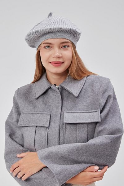 derikem Women's Winter Stylish French Painter Plain Knit Beret Hat