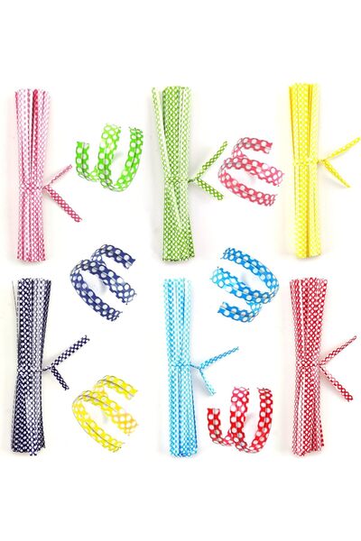 Dekals 100 Adet Puantiyeli Sarı Tel Klips Buzdolabı Poşeti Kapatma Teli Poşet Bağı Poşet Klipsi